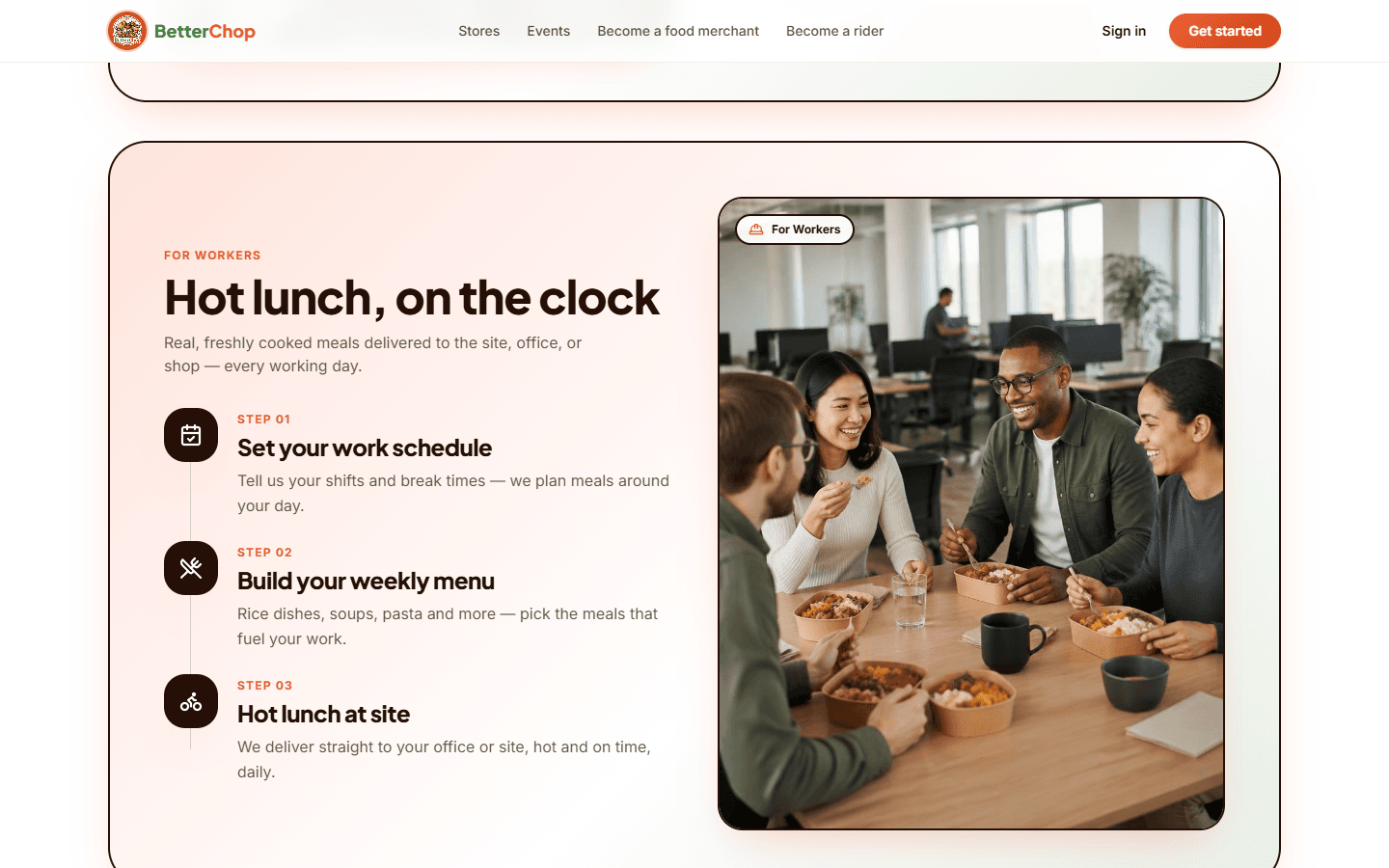 BetterChop live site, screen 03