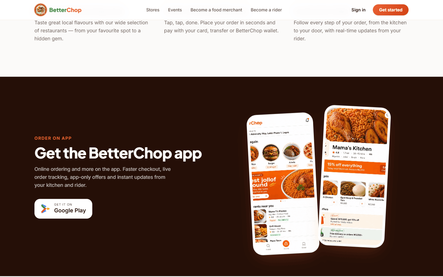 BetterChop live site, screen 04
