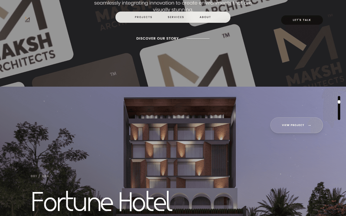 MAKSH Architects, live site capture 02