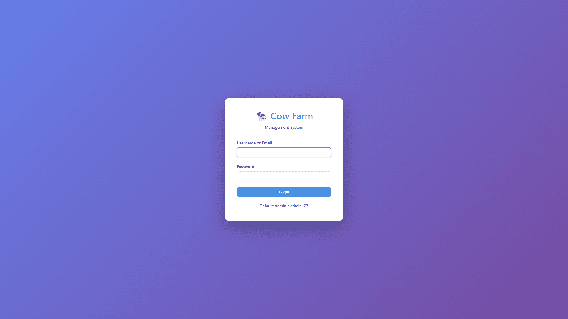 Cow Farm Management