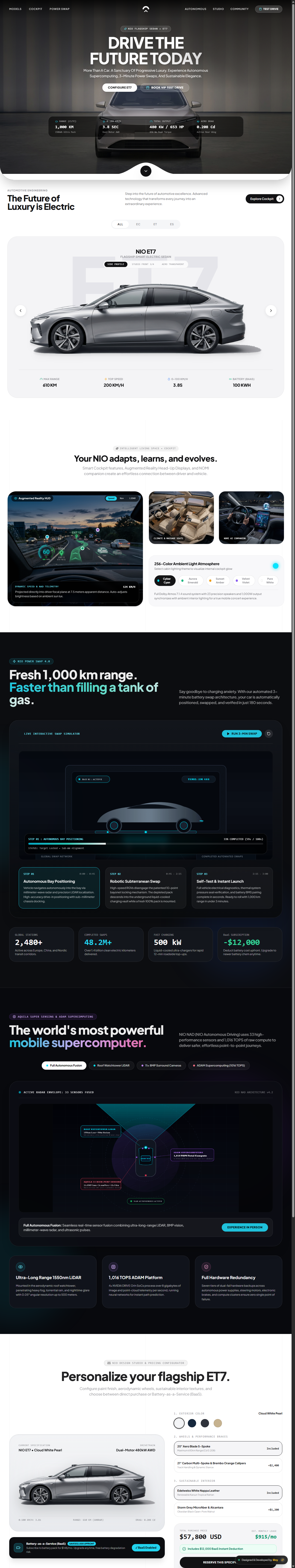 NIO Smart Electric Vehicles production screenshot 1